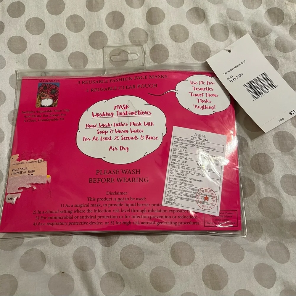 Betsey Johnson Face Masks